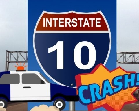 I-10 Police Car Crash