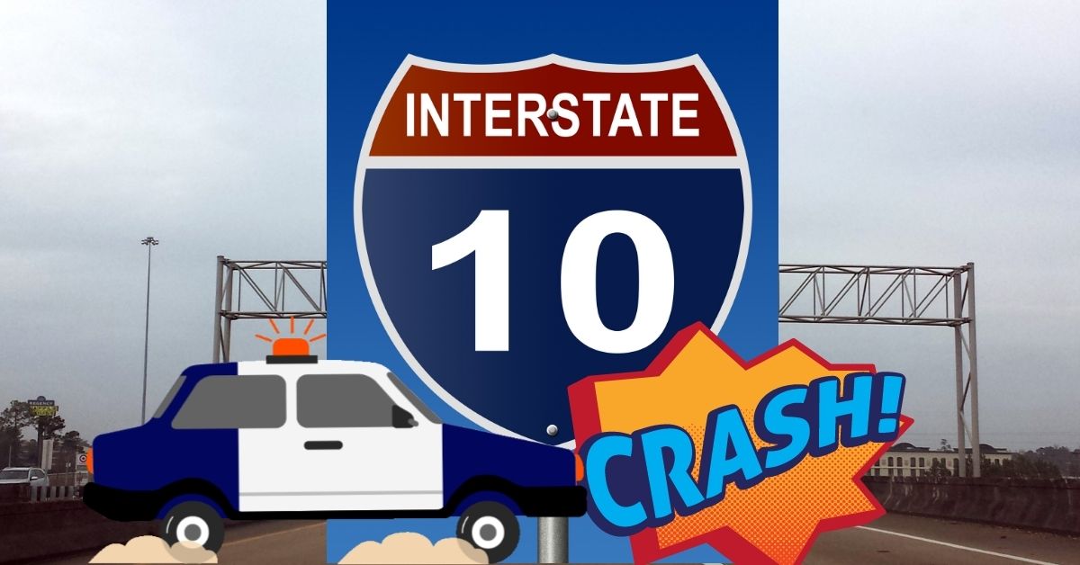 I-10 Police Car Crash