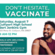 Memorial hosting COVID-19 vaccine event Saturday, August 7