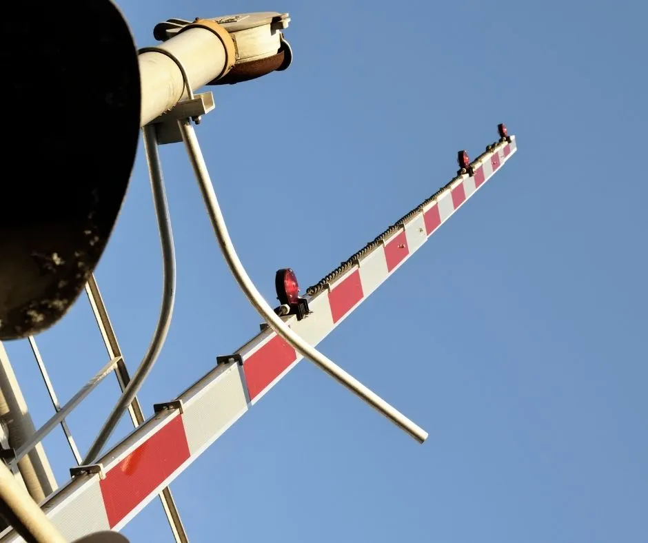 railroad crossing arm
