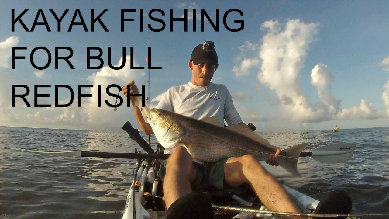 Kayak Fishing for Bull Redfish in Biloxi, Mississippi