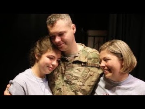 Air Force dad surprises daughter with early return from Afghanistan