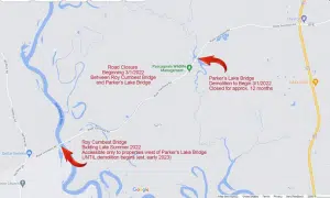 Wade-Vancleave Road to be Closed for 18 Months, Beginning March 1, 2022 for Bridge Repairs