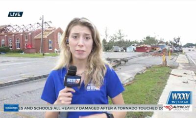 Tornado damage in Moss Point