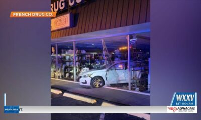 Car slams into drugstore in Gulfport