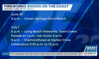 Fireworks shows on the Gulf Coast for Independence Day 2023