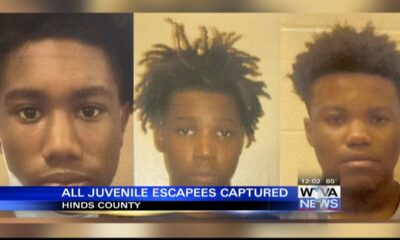 All three Hinds County juvenile escapees back behind bars