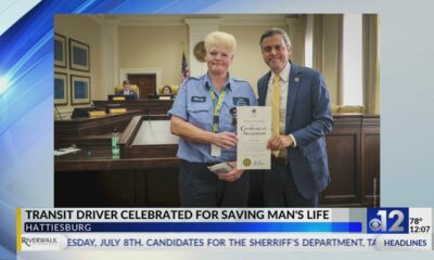 Hattiesburg transit driver recognized for helping passenger