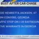 Georgia woman arrested after chase in Pearl