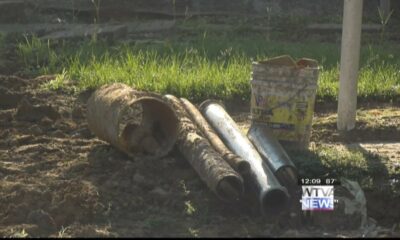 Nettleton in the process of replacing old pipes