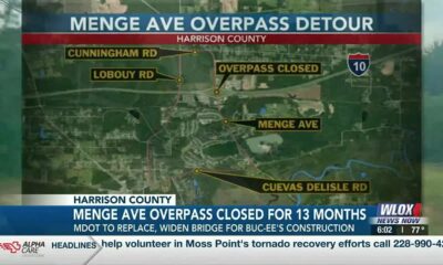 Menge Avenue overpass closed for 13 months