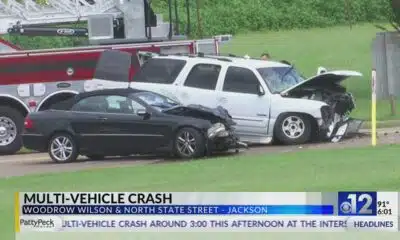 Multi-vehicle crash in Jackson