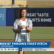 News 25’s Ansley Brent throws out first pitch at Biloxi Shuckers game