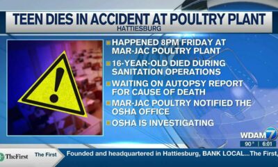 16-year-old dies in accident at Mar-Jac Poultry plant