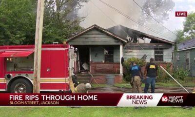 Jackson firefighters respond to fire on Bloom Street