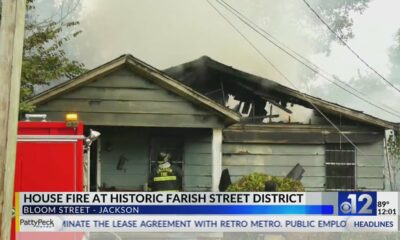 Fire damages home on Bloom Street in Jackson