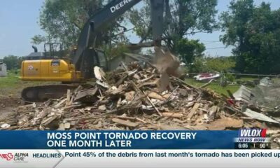 Moss Point tornado recovery one month later