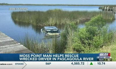 Moss Point man helps rescue wrecked driver in Pascagoula River
