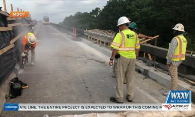 Alternating lane closures at I-10 bridge in Hancock County