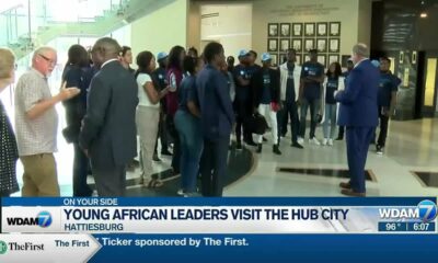 Young African leaders visited the Hub City Thursday
