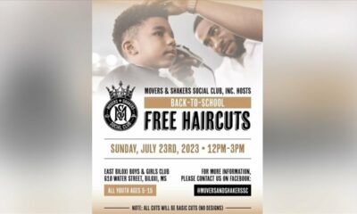 Movers and Shakers Social Club offering free Back to School haircuts