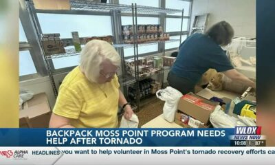 Moss Point Backpack Buddies program seeking donations after tornado