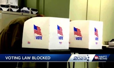 New voting law blocked