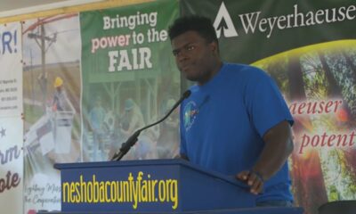 Candidate for Ag commissioner, Terry Rogers, speaks at 2023 Neshoba County Fair