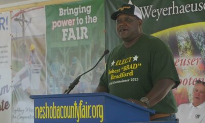 Candidate for Ag commissioner, Robert Bradford, speaks at 2023 Neshoba County Fair