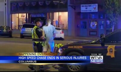 High speed chase in Columbus ends in crash, serious injuries