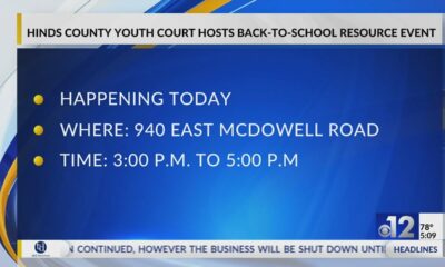 Hinds County Youth Court hosts back-to-school resource event