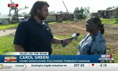 Moss Point home demolished following tornado damage