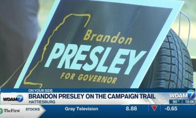 Brandon Presley meets supports at Hattiesburg residence