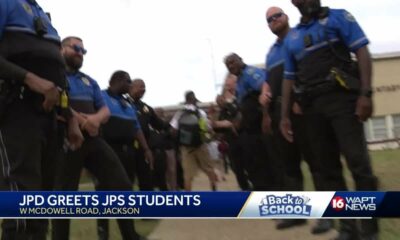 JPD officers greet JPS students