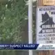 Robber Killed In Shooting