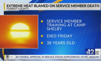 Service member a Camp Shelby dies due to heat