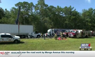 CLEARED: Traffic less congested after two I-10 wrecks near road work, one fatal