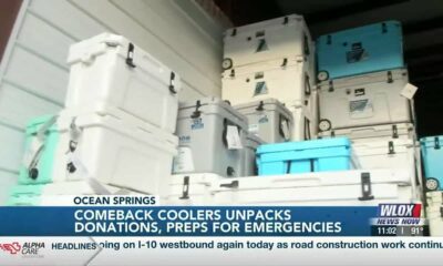Comeback Coolers unpacks donations, preps for emergencies