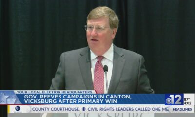 Gov. Reeves campaigns in Canton, Vicksburg after primary win