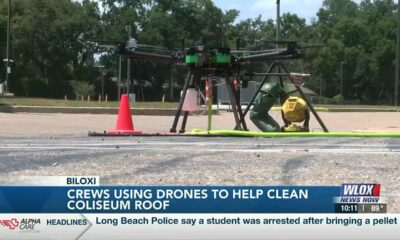 Innovative drone tech helps clean Mississippi Coliseum