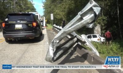 Accident causes damage to bridge in Harrison County