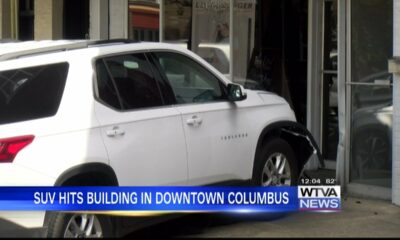 No injuries after SUV crashed in downtown Columbus