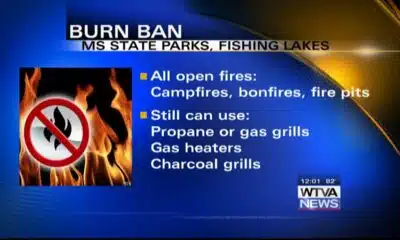 Burn ban in effect for all Mississippi state parks and fishing lakes