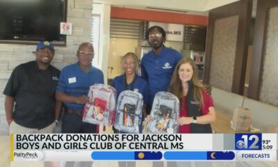 Backpack donation to Boys and Girls Club of Central Mississippi