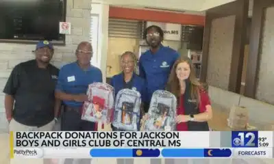 Backpack donation to Boys and Girls Club of Central Mississippi