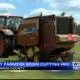 Local farmer begins cutting hay after delays from recent rain