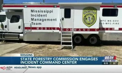 Mississippi Forestry Commission engages incident command center in Wiggins