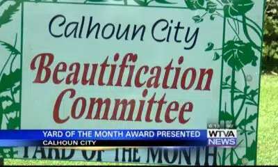 Calhoun City officials announced Yard of the Month