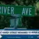 East Hardy Street renamed to River Ave.