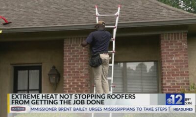 Mississippi roofer works to stay safe amid extreme heat